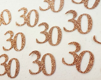 30th Birthday Confetti, Rose Gold Birthday, Birthday Party Confetti, 30 Confetti, 40 Confetti, 50, Birthday Party Decorations, 100 PIECES