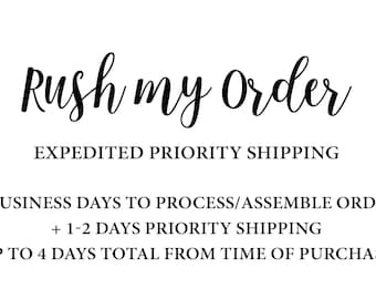 Rush Fee for Handmade Party Decor Items - Banners, Cupcake Toppers, Confetti, etc