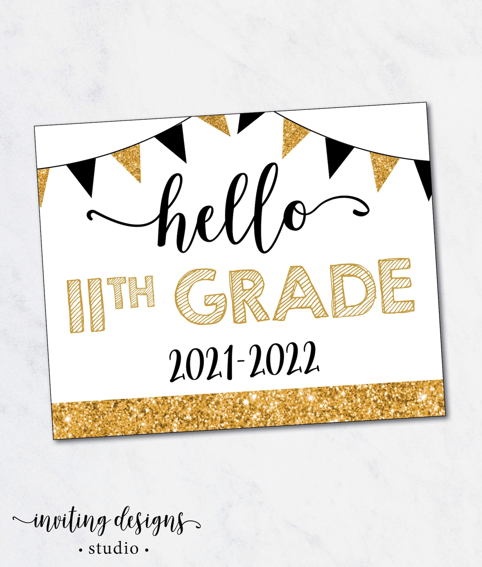 First Day of 11th Grade sign - Il 1588xN.3279673759 S5ll