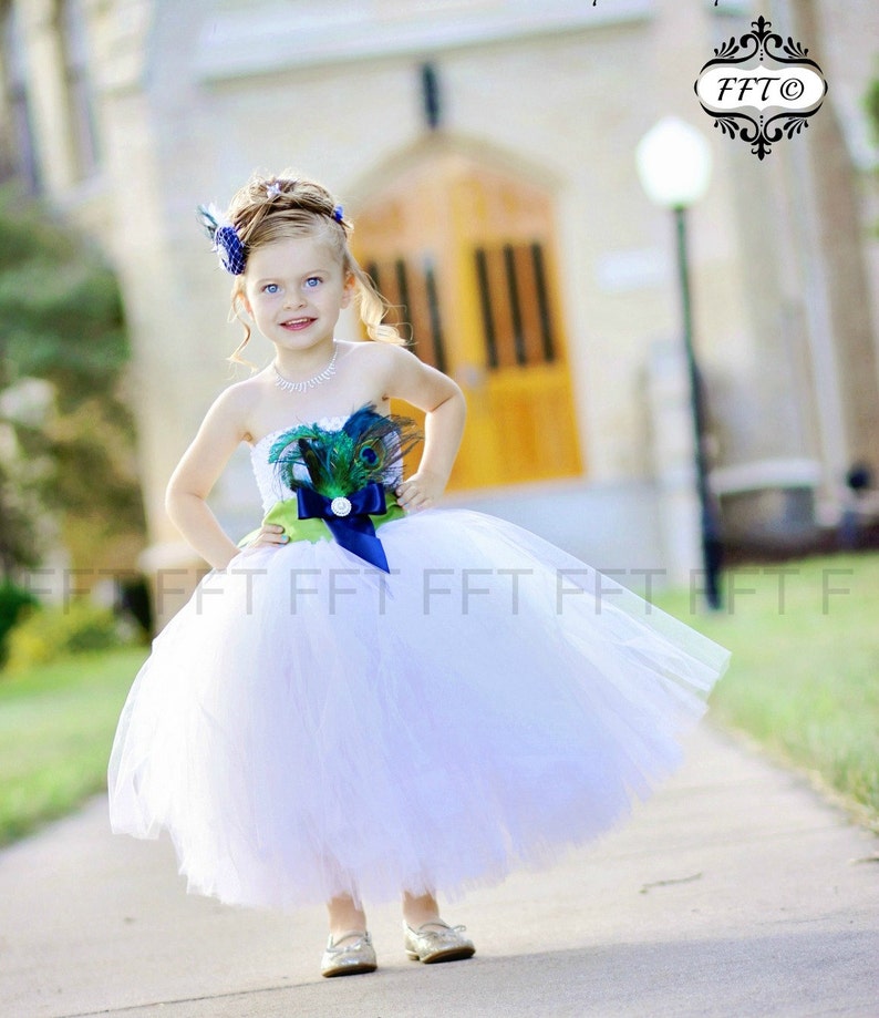 Peacock Feather Bridesmaid Dress
