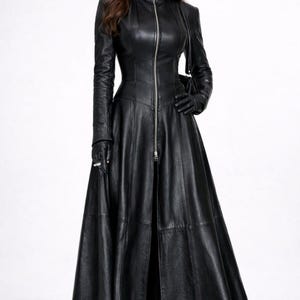Real Leather Dresses - Etsy Denmark