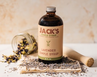 Jarabe simple de lavanda