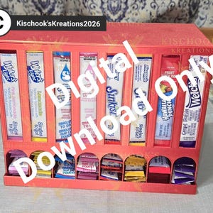 8 section single serve drink packet holder v2 with Personal use licensing Digital Download