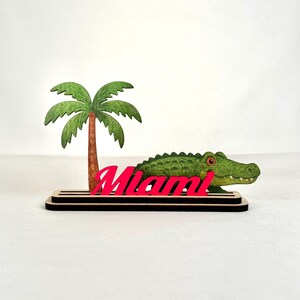 Handmade Miami Beach Wood Decor, Coastal Souvenir image 11