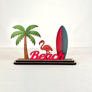 Handmade Miami Beach Wood Decor, Coastal Souvenir image 13