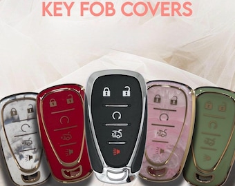 5 Button Key Fob Cover & Keychain – Wide Body TPU Remote Case (Check Fit)