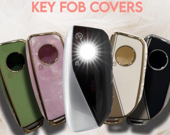New Soft TPU Car Key Fob Cover with Matching Keychain