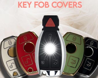 Panic Button Key Fob Cover & Keychain – Elipse Shaped TPU Case (Check Fit)