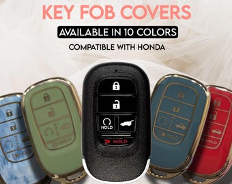 Funda protectora de TPU suave y llavero para mandos a distancia Honda