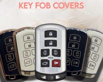 6 Button Key Fob Cover & Keychain – Minivan TPU Case (Check Fit)