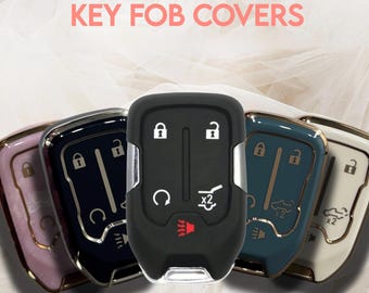 5 Button Key Fob Cover & Keychain – Truck Style TPU Remote Case (Check Fit)