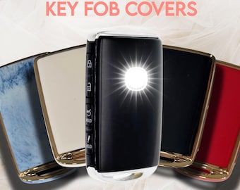 4 Button Key Fob Cover & Keychain – Large Rectangle TPU Remote Case (Check Fit)