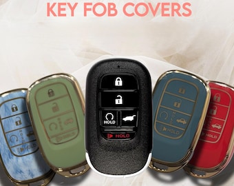 5 Button Key Fob Cover & Keychain – Soft Curve TPU Remote Case (Check Fit)