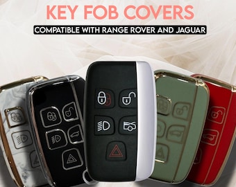 Fits Range Rover - Jaguar Remotes - Soft TPU Protective Case & Keychain