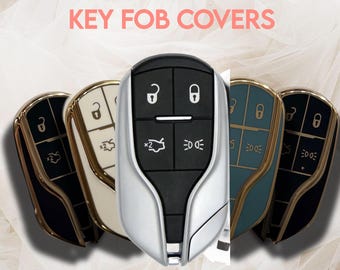 4 Button Key Fob Cover & Keychain – New Large Size TPU Case (Check Fit)
