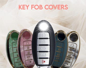 5 Button Key Fob Cover & Keychain – Straight Vertical TPU Case (Check Fit)