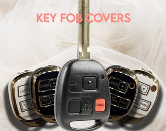 3 Button Key Fob Cover & Keychain – Square Body TPU Case (Check Fit)