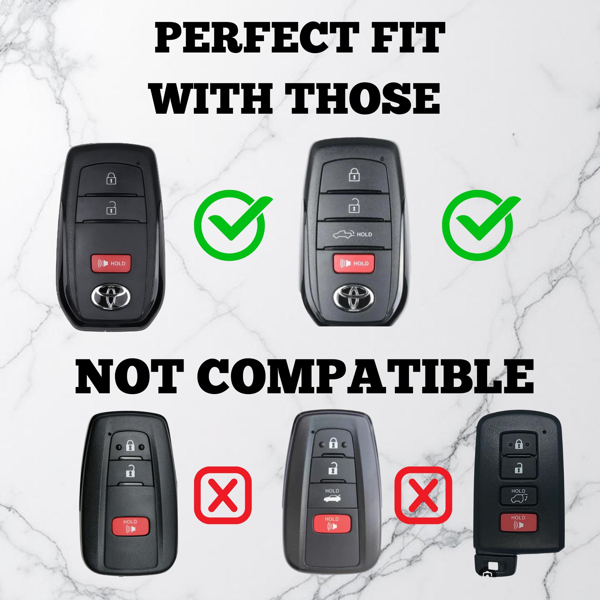 4 Button Key Fob Cover & Keychain – Vertical Button Layout TPU Case ...