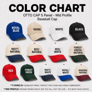 Chapeau juste ici pour les pom-pom girls, casquette de baseball Cheer Mom, cadeau parent de pom-pom girl, casquette brodée bleue bicolore image 4
