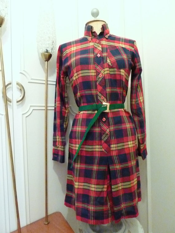 plaid playsuit