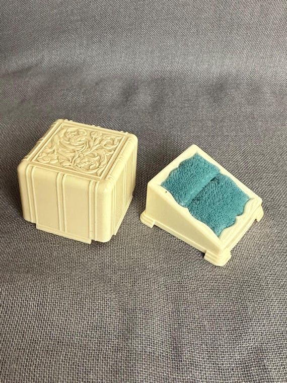 1940s Art Deco Plastic celluloid Presentation Keepsake Ring Box Etsy UK