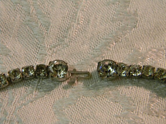 Vintage Bogoff Rhinestone Choker Pendant Necklace - image 8