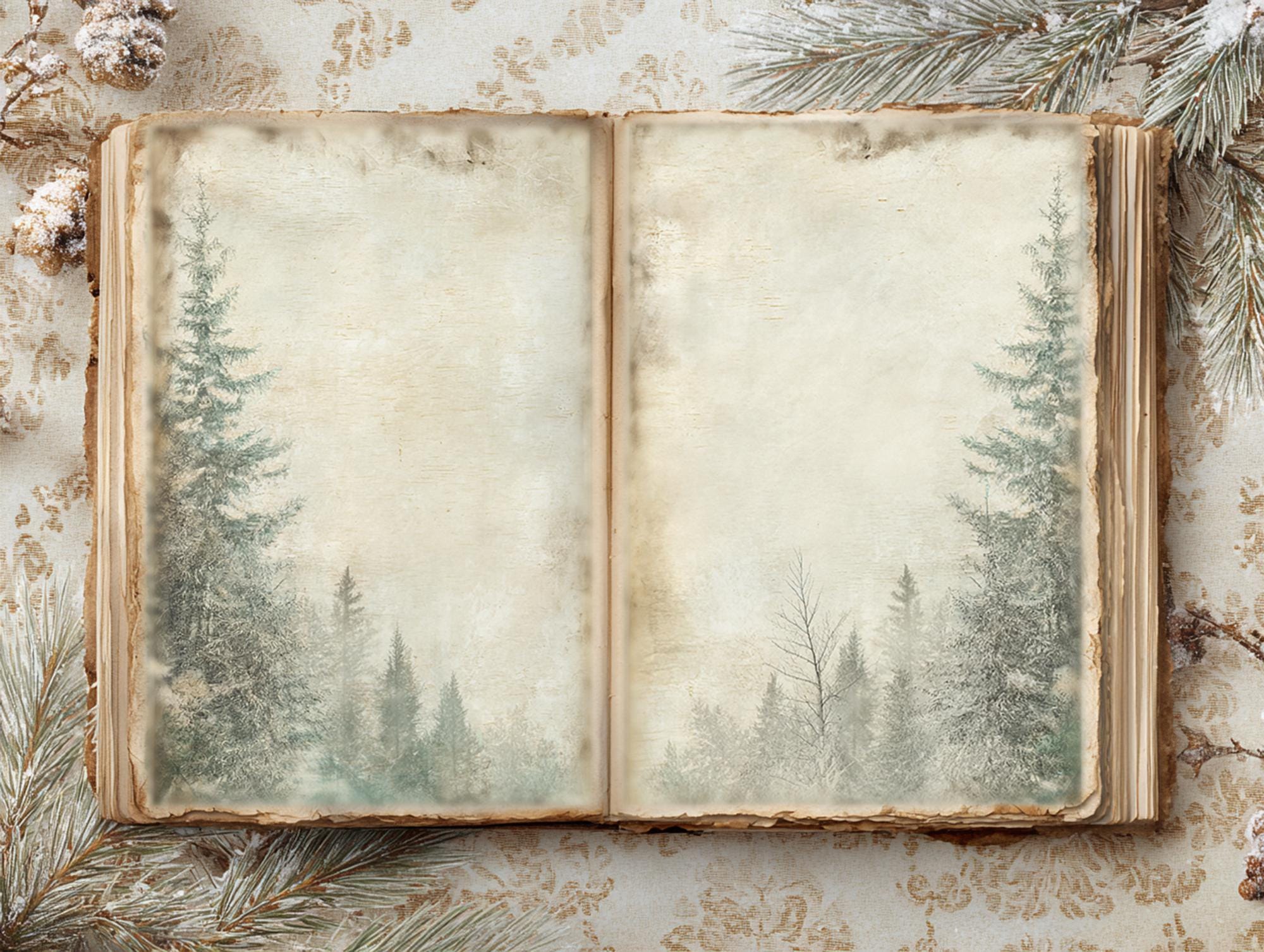 Vintage Winter Junk Journal Kit: Cozy Printable Pages (digital Download ...