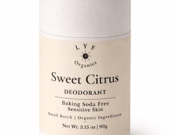 Natural Deodorant for Sensitive Skin – Magnesium Deodorant – Aluminum Free – Baking Soda Free – Organic – Plastic Free Tube – 3.15 oz