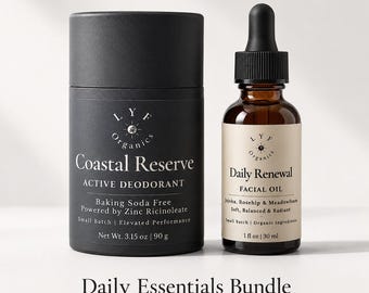 Daily Essentials Bundle | Active Deodorant & Daily Renewal Facial Oil