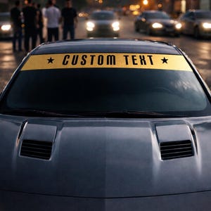 Custom Windshield Banner | Sun Strip Decal | Windshield Visor | JDM Car Sticker