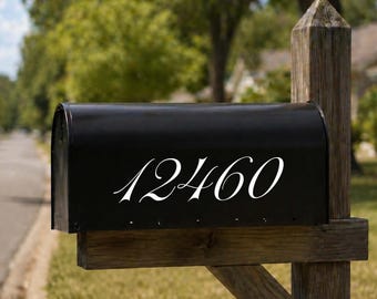 Custom Mailbox House Numbers Decal | Personalized Vinyl Sticker
