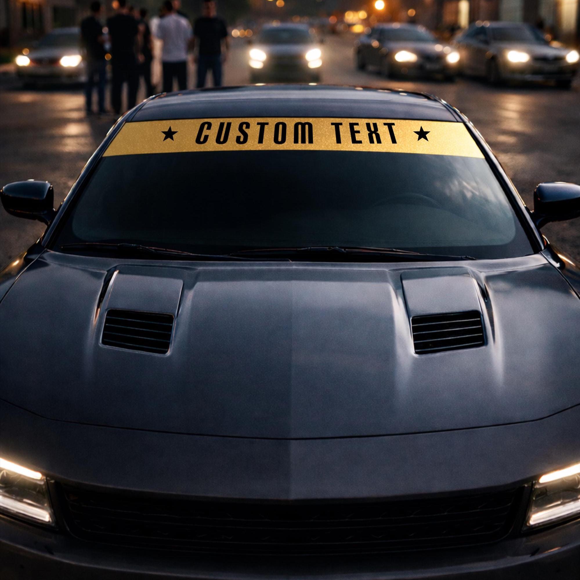 Custom Windshield Banner | Sun Strip Decal | Windshield Visor | JDM Car ...