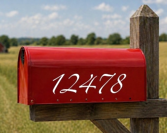 Custom Mailbox House Numbers Decal | Vinyl Sticker