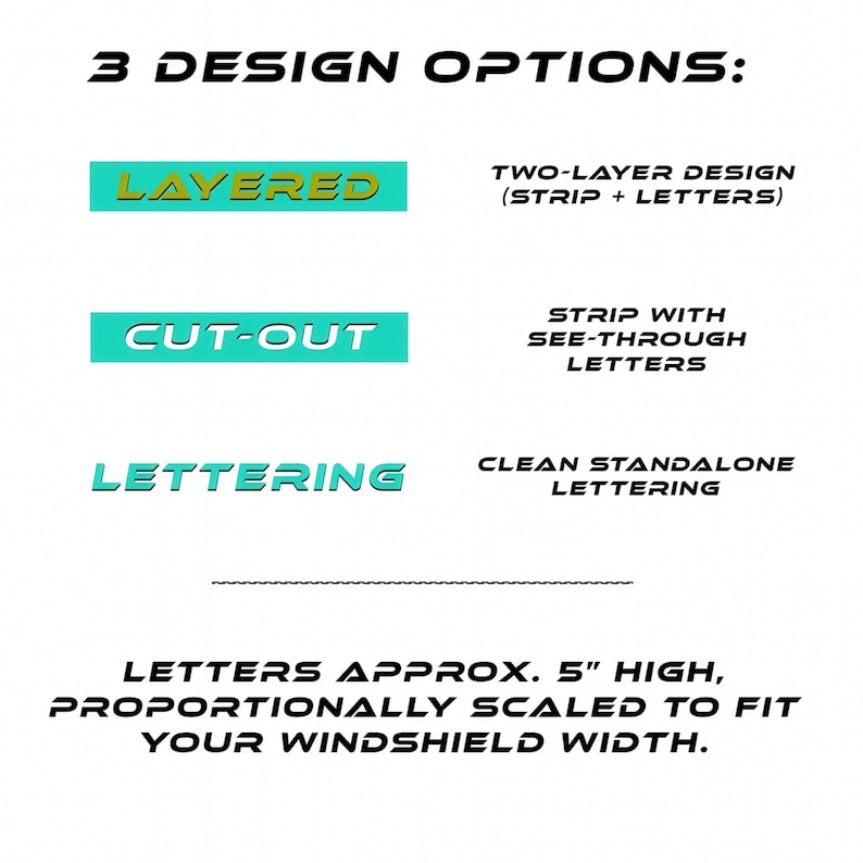 Custom Windshield Banner | Sun Strip Decal | Windshield Visor | JDM Car ...