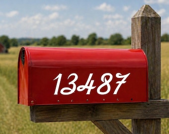 Personalized Mailbox Address Numbers | Custom Vinyl Sticker