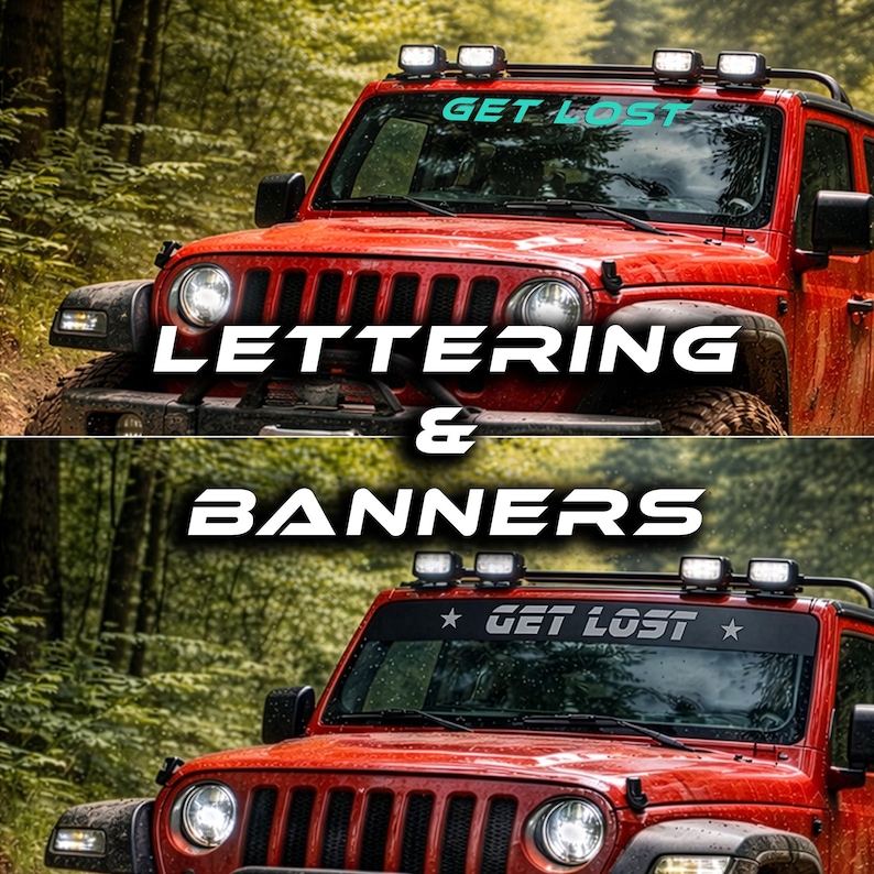 Custom Windshield Banner | Sun Strip Decal | Windshield Visor | JDM Car ...