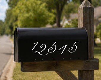 Custom Mailbox House Numbers Decal | Personalized Vinyl Sticker