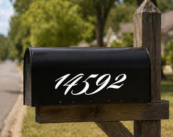 Custom Mailbox House Numbers Decal | Vinyl Sticker | Farm style