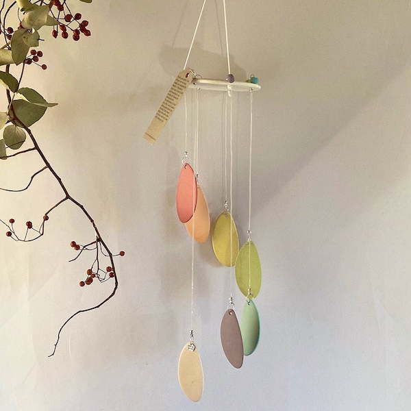 Colorful Porcelain Wind Chime, meaningful gift for Your 18th Anniversary!