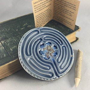 Desktop Tracing Labyrinth , meditation tool, mindfulness gift , Gift with meaning,  chartres labyrinth