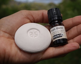 Ceramic Aroma Diffuser Pebble with Australian Bush Oil Blend