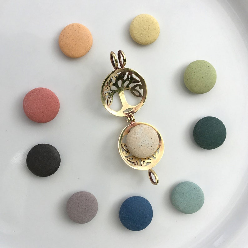 Essential Oil Diffuser Necklace, Aromatherapy pendant, bird locket, brass jewelry, Gift Her Scent image 5