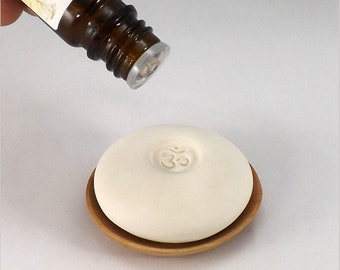 Handmade Ceramic Om Stone Diffuser with Australian Bush Essences