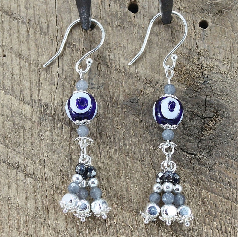 Nomad Evil Eye Dangle Earrings