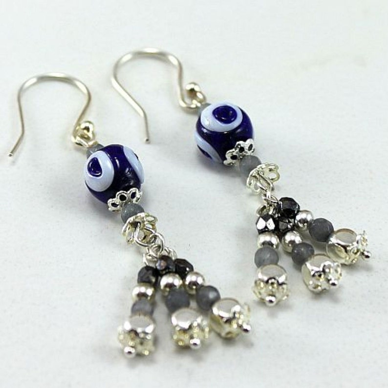 Nomad Evil Eye Dangle Earrings