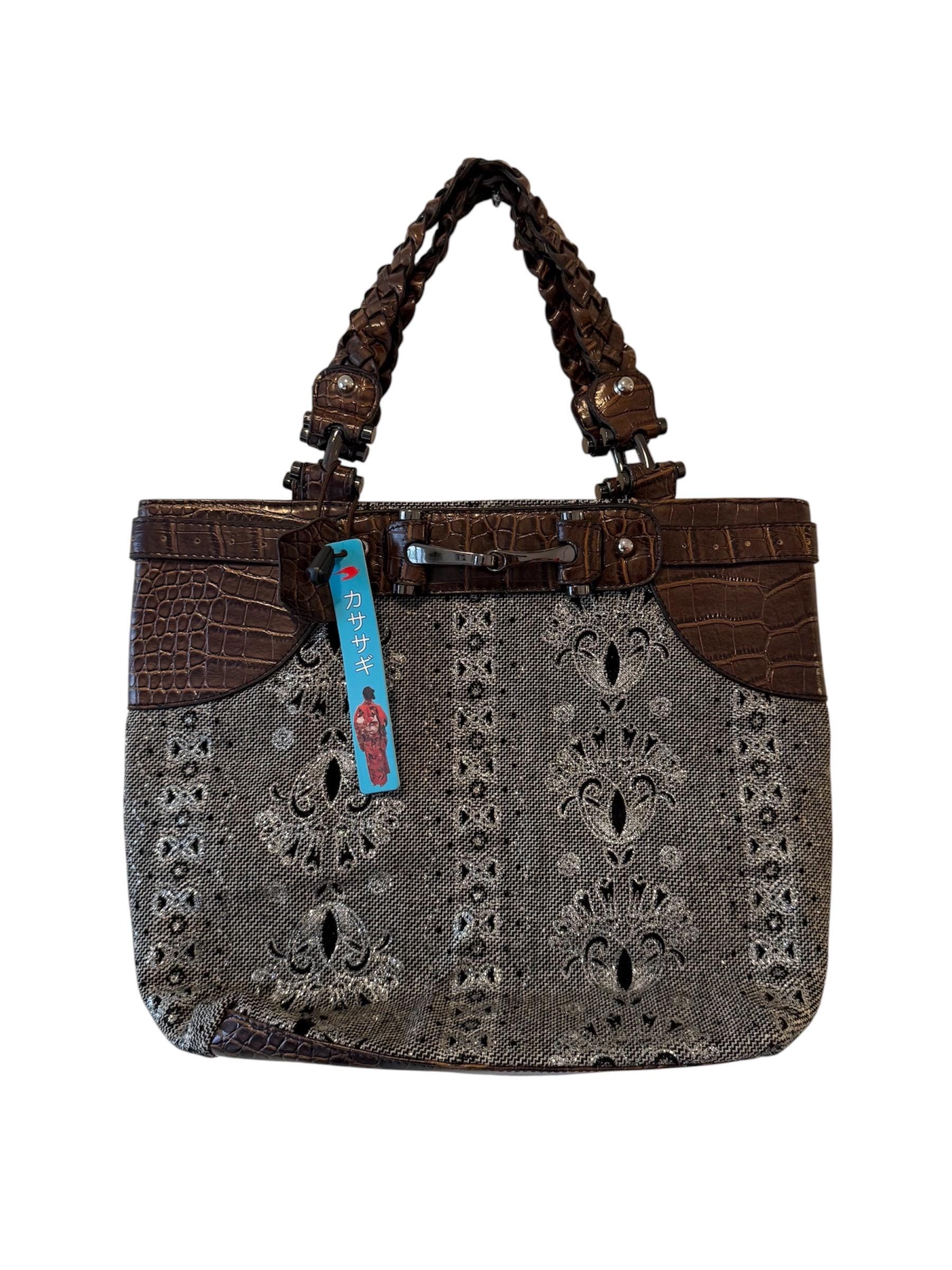 Brown Leather Y2k Bag - Etsy