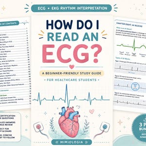 E-bok om tolkning av EKG-rytmer | 100 övningsremsor, svarsmall (PDF-paket)