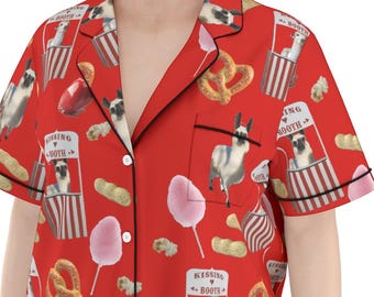 Llama Lips Kissing Booth Pajamas [PC 95]