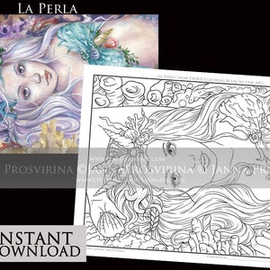 Kit&Clowder Coloring Classes  Digital Stamp, Printable, Instant download, Digi stamp, Coloring page, Art of Janna Prosvirina