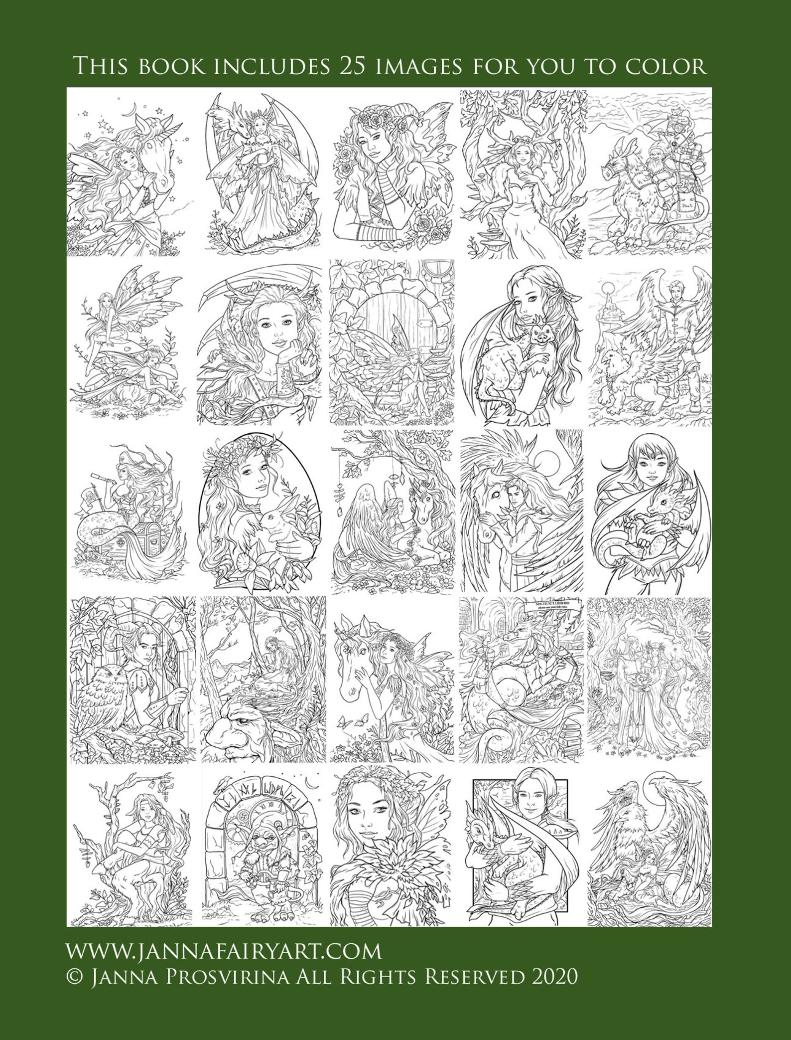 Printable Digital Book PDF Coloring Instant Download | Etsy